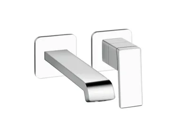 QUADRI S CRIQS257 - 2 hole wall-mounted single handle washbasin mixer by CRISTINA Rubinetterie - view 2